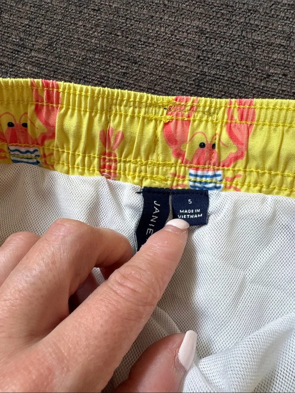Janie & Jack boys swim trunks size 4